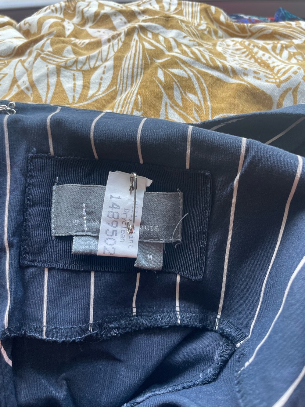 Anthropologie Pinstripe Bodycon Midi
Navy & White - Picture 3 of 4